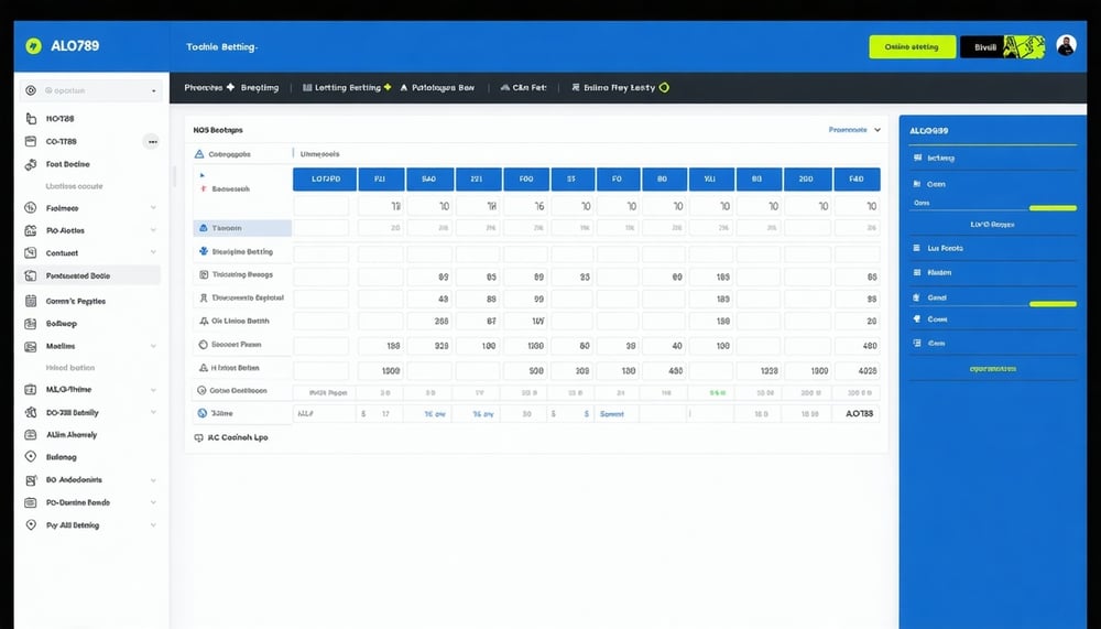 Alo789 online betting platform interface